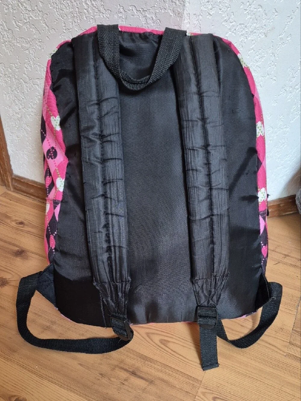 Bongo Kids Pink Heart Print Backpack